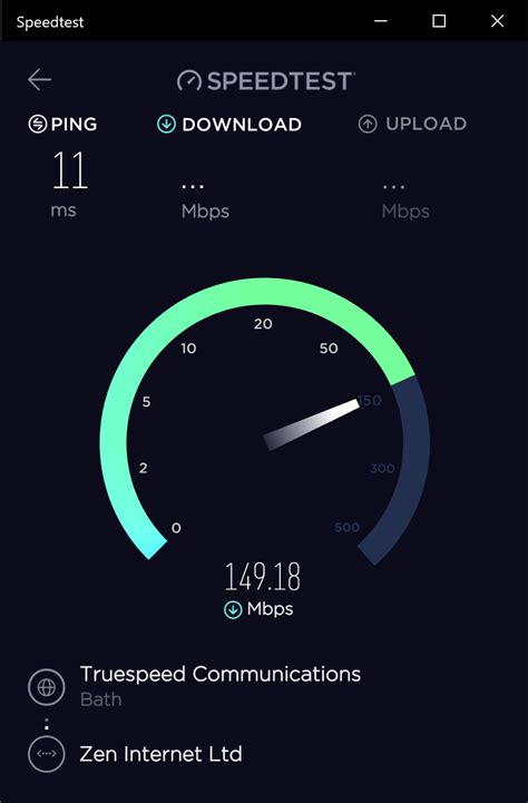 ookla speed test